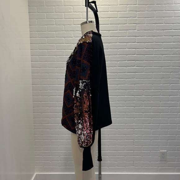 ZARA Patchwork Sequin Top - Picture 3 of 6